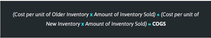 COGS formula using FIFO