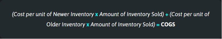 COGS formula using LIFO