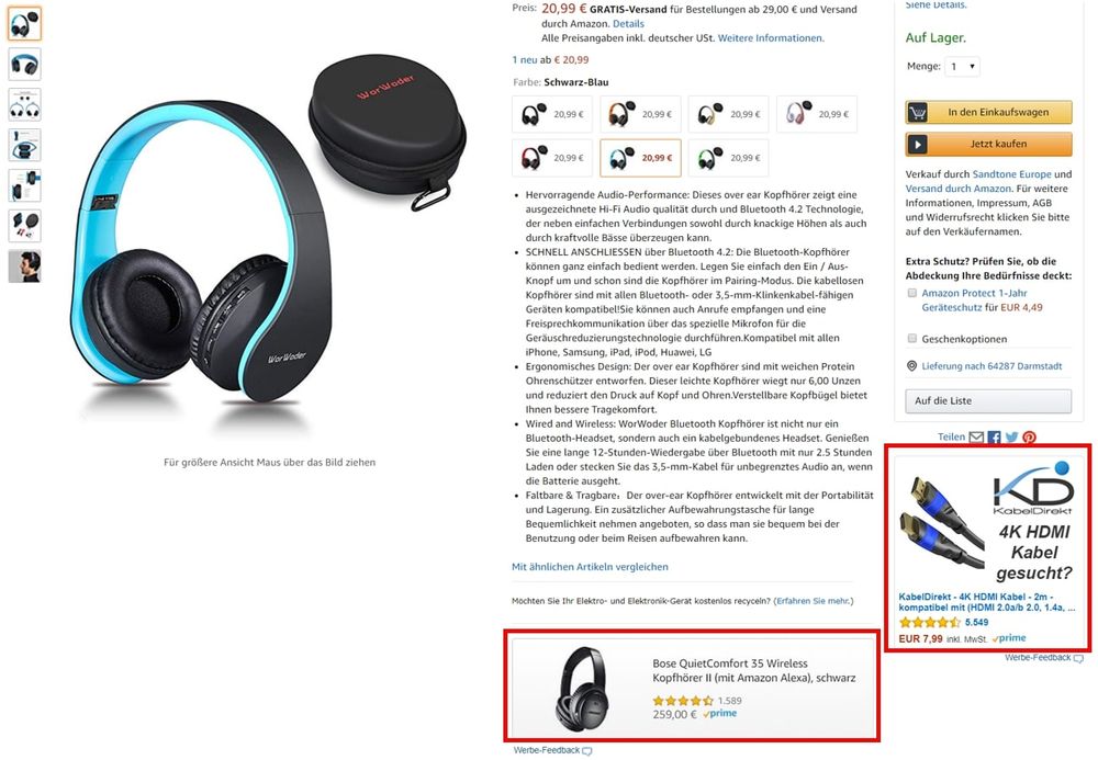 Amazon Sponsored Display ads